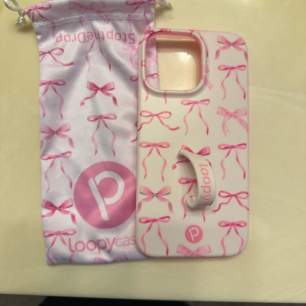 Loopy Pink Bow Phone Case
